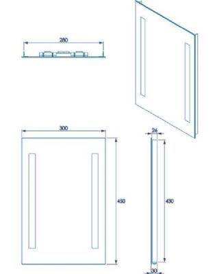 CROYDEX MALHAM ILLUMINATED BATTERY OPERATED MIRROR, MM730100E **SPECIAL OFFER** CROYDEX MALHAM ILLUMINATED BATTERY OPERATED MIRROR, MM730100E **SPECIAL OFFER**